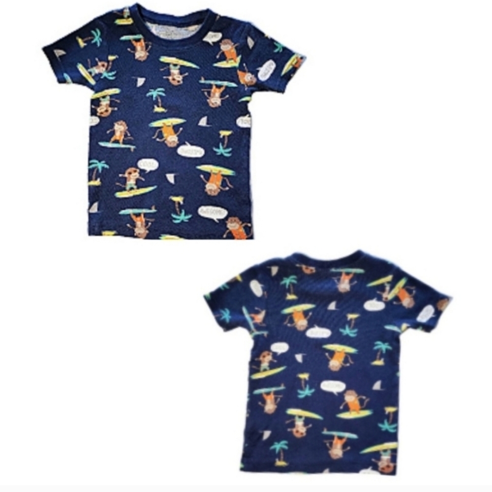 CARTER'S TODDLER BOY'S PAJAMA BUNDLE BLUE/GREEN 3T - Picture 2 of 9